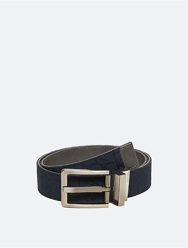 | Pebbled Klein® Leather Belt USA Reversible Jean Calvin