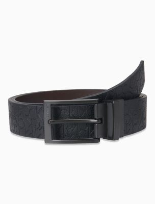 calvin klein reversible monogram belt