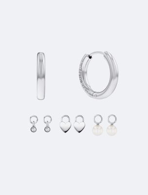Charm Earrings Gift Set, Stainless Steel