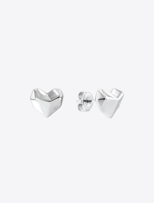 Calvin klein heart clearance earrings