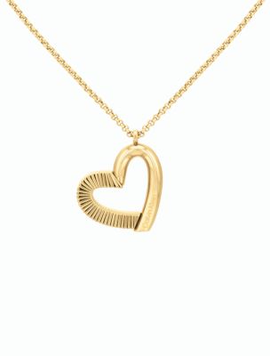Minimalistic Hearts Necklace, Gold