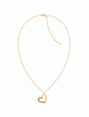 Minimalistic Hearts Necklace, Gold