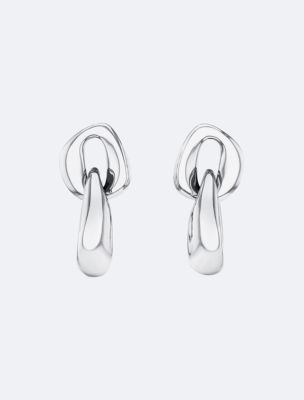 Bold Chain Link Earrings Calvin Klein