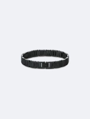 Geometric Link Bracelet, Black
