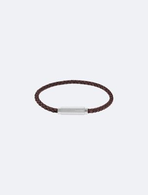 Thin Braided Leather Bracelet | Calvin Klein