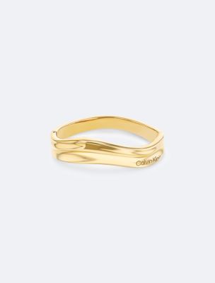 Organic Shape Bangle, Gold