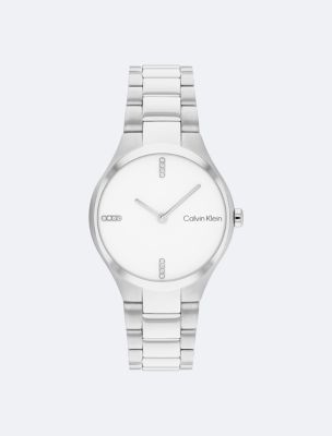 Calvin Klein LADIES - Uhr - silver-coloured/braun 