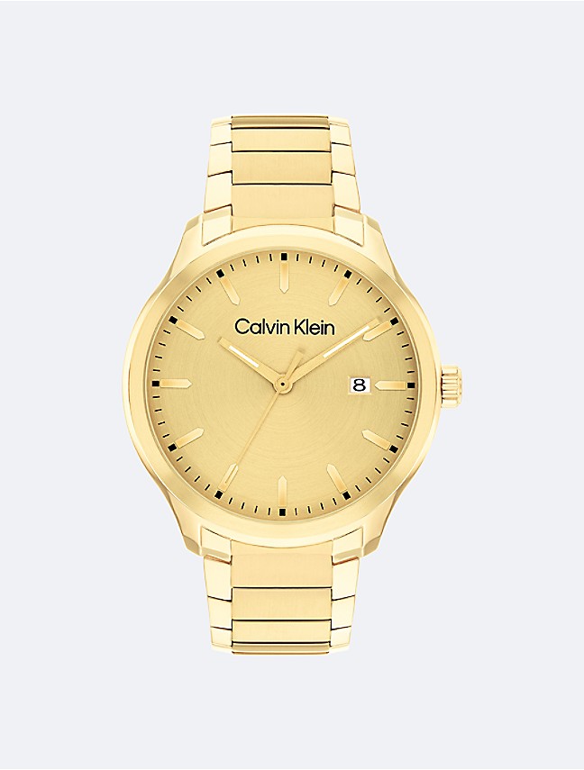 Leather Strap Chronograph Watch Calvin | Klein