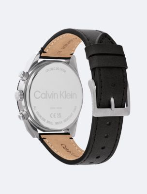 Leather Strap Chronograph Watch | Calvin Klein