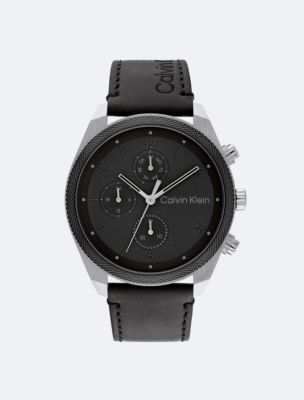 Ck watch on sale leather strap