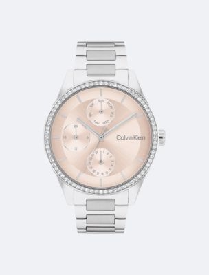 Multifunction Crystal Accent H-Link Bracelet Watch | Calvin Klein