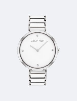 Calvin Klein Women's Stainless Steel Diamond Link store Bracelet Watch