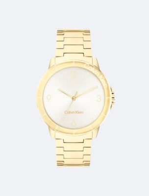 Calvin Klein K1A238 00 Swiss Made Watch Quartz (Broken Glass) Women's Watch  Gold