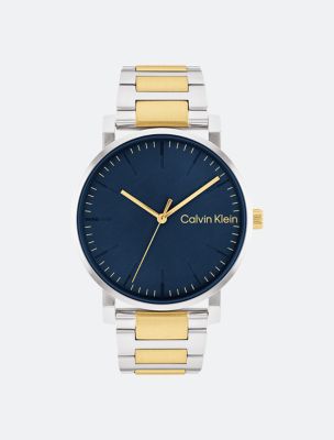 Men s Watches Gold Silver Leather Watches Calvin Klein