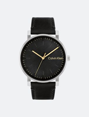 Leather Strap 3-Hand Watch