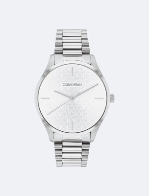 Monogram Bracelet Watch, Silver