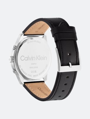 Calvin klein leather strap watches online