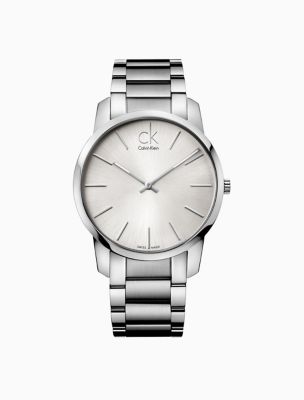 calvin klein watches silver