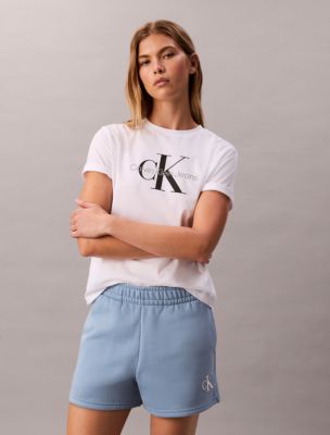 Женские шорты Calvin Klein Monogram Fleece Pull-On Shorts — фото 3