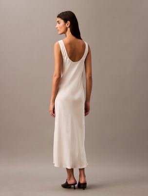 satin viscose dress Two-Toned Viscose Satin Long Wrap Dress Black