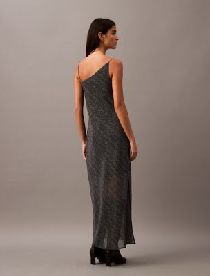 Chiffon Printed Asymmetrical Maxi Dress | Calvin Klein USA
