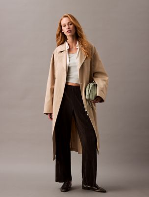 Plisse Pull-On Pants, Black