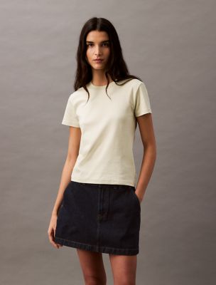 Liquid Cotton Crewneck Tee, Aloe Wash