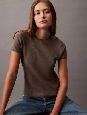 Tech Knit Tee, Shitake Melange