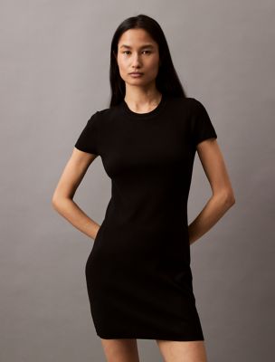 Женские платья Calvin Klein Tech Knit Short Sleeve Dress — фото 2