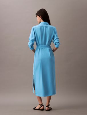 Flowing Midi Shirt Dress | Calvin Klein USA