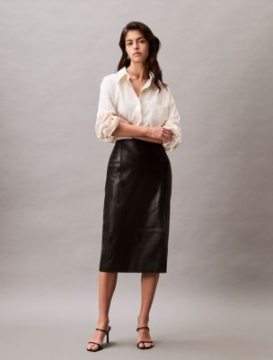 Женские рубашки Calvin Klein Viscose Blend Relaxed Button-Down Shirt — фото 2