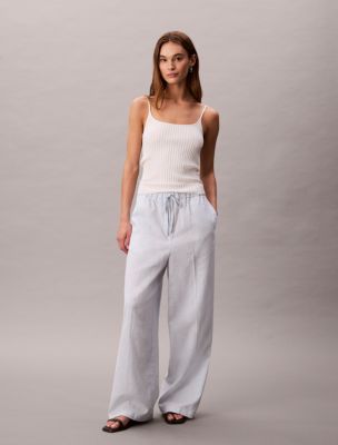 Linen Cotton Drawstring Pants, Plein Air