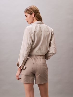 Женские шорты Calvin Klein Cotton Sateen Short, цвет: Atmosphere — фото 2