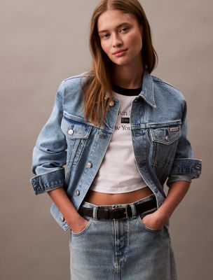 Classic Trucker Jacket, Coastal Blue