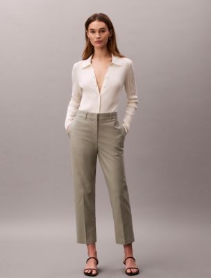 Cotton Stretch Straight Fit Chino Pants, Shadow