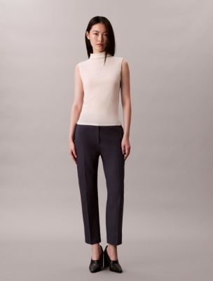 Cotton Stretch Straight Fit Chino Pants, Inkwell