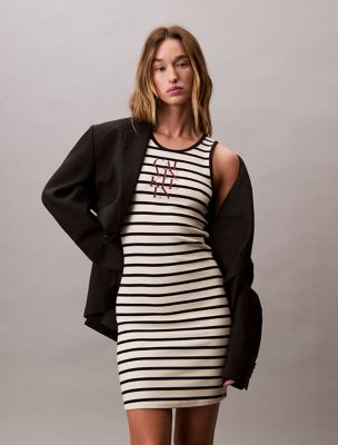 Cotton Rib Logo Graphic Tank Dress | Calvin Klein