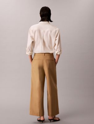 Wide Leg Cropped Chino Pant - thumbnail 4