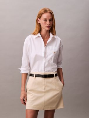 Женские юбки Calvin Klein Cotton Chino Mini Skirt — фото 2