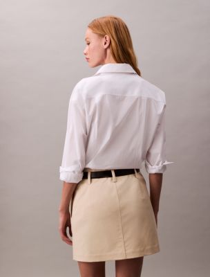 Женские юбки Calvin Klein Cotton Chino Mini Skirt — фото 4