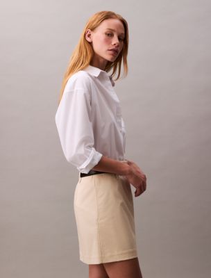 Женские юбки Calvin Klein Cotton Chino Mini Skirt — фото 5