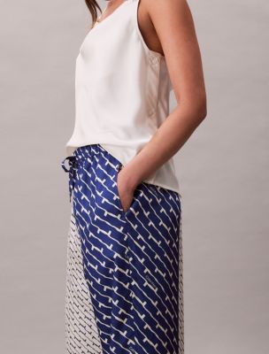 Женские брюки Calvin Klein Printed Viscose Twill Wide Leg Pants — фото 3