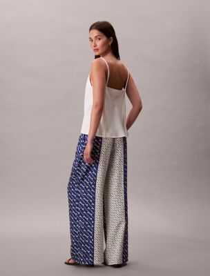 Женские брюки Calvin Klein Printed Viscose Twill Wide Leg Pants — фото 4