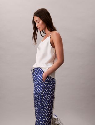 Женские брюки Calvin Klein Printed Viscose Twill Wide Leg Pants — фото 6