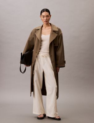 Linen Blend Cargo Pants, Antique White