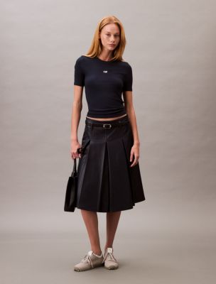 Modal Stretch Monogram Logo Graphic Slim T-Shirt , Dark Sapphire