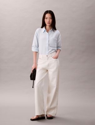 Double Gauze Roll Tab Shirt - thumbnail 4