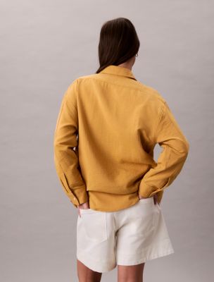 Double Gauze Roll Tab Shirt | Calvin Klein