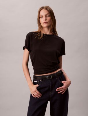 Supima Cotton Emblem Logo Graphic Classic T-Shirt, Black
