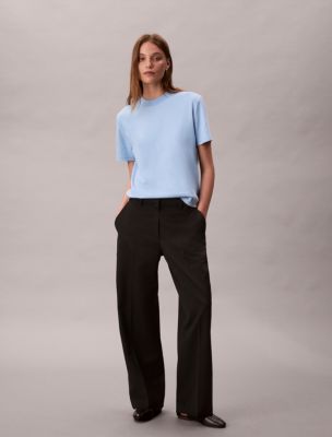 Женские футболки Calvin Klein Emblem Logo Graphic Classic T-Shirt — фото 3